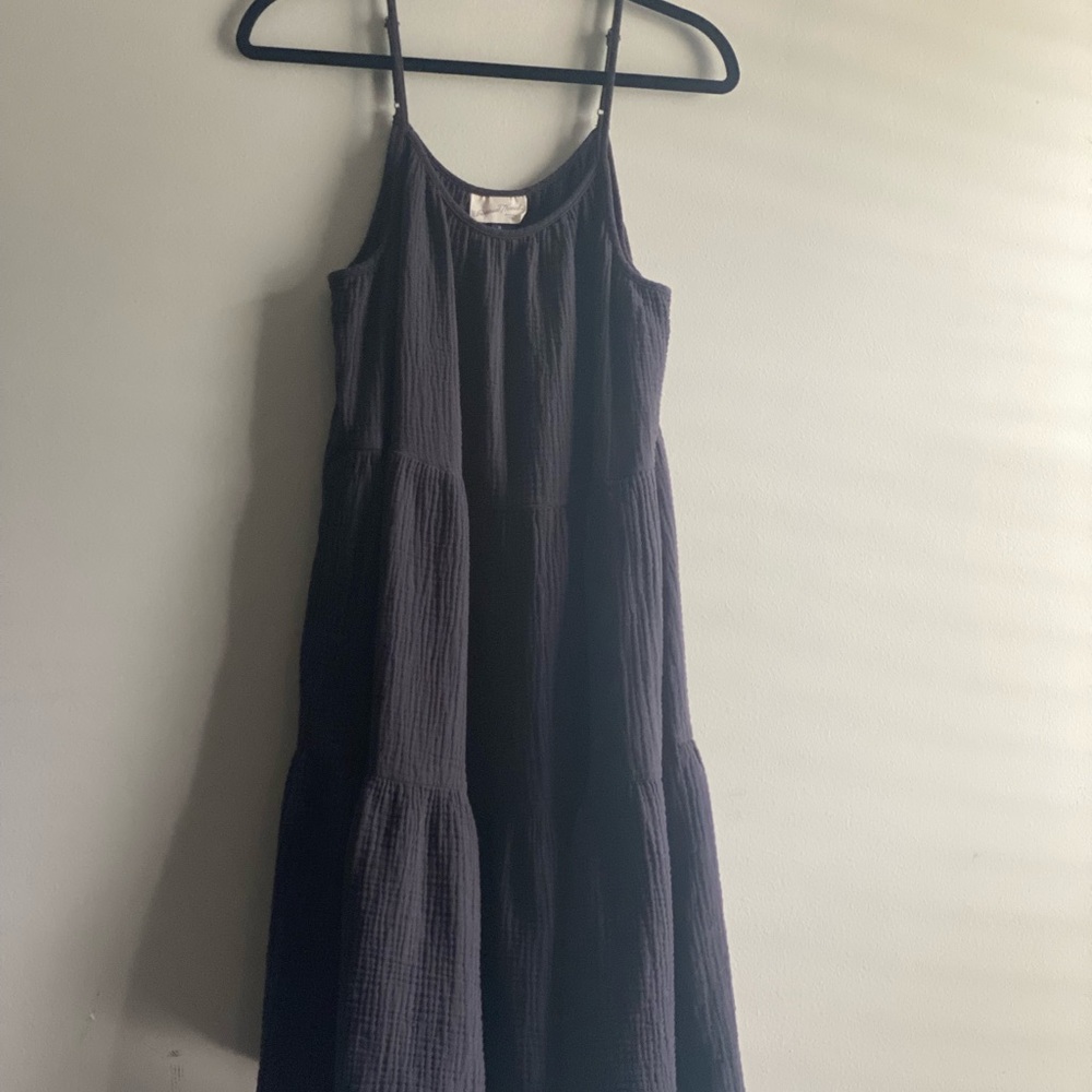 Dark grey spaghetti strap summer dress size XL